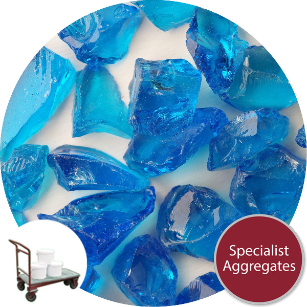 Enviro-Glass Large Gravel - Aqua Blue Crystal - Click & Collect